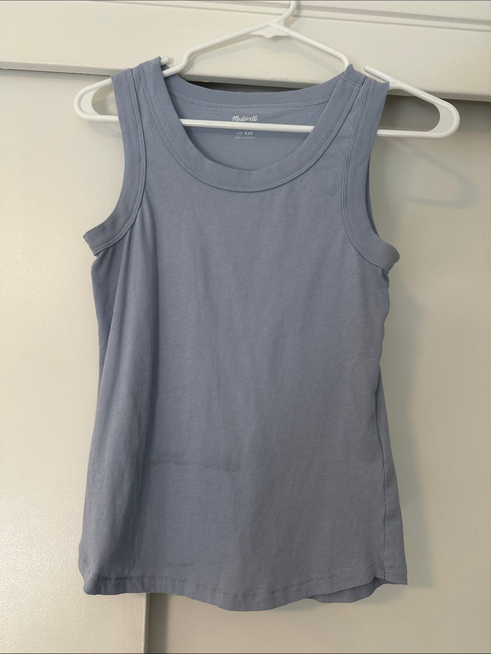Madewell Dusty Blue Cotton Tank